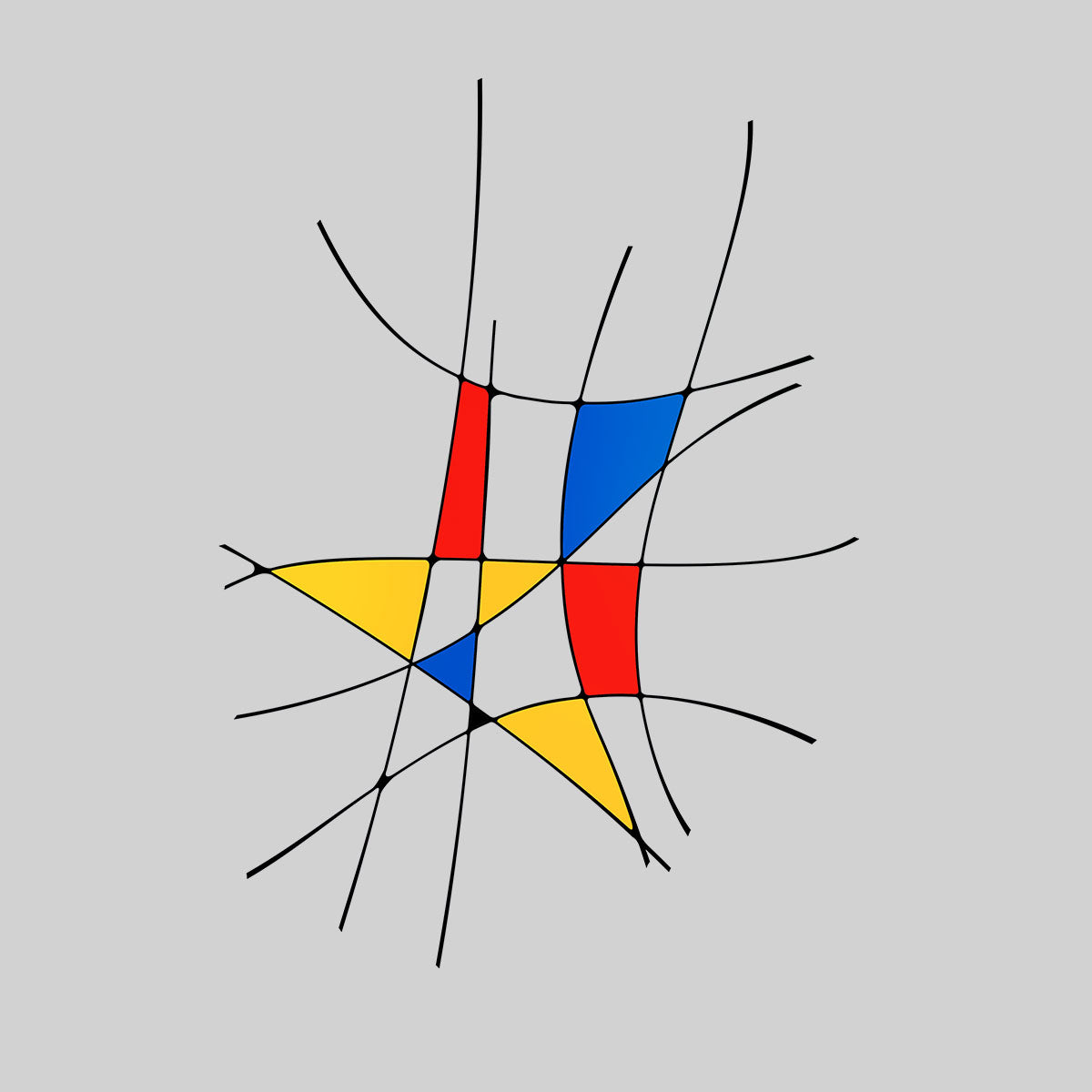 Mondrian Art Tee Typography T-shirt for Kids - Kuzi Tees