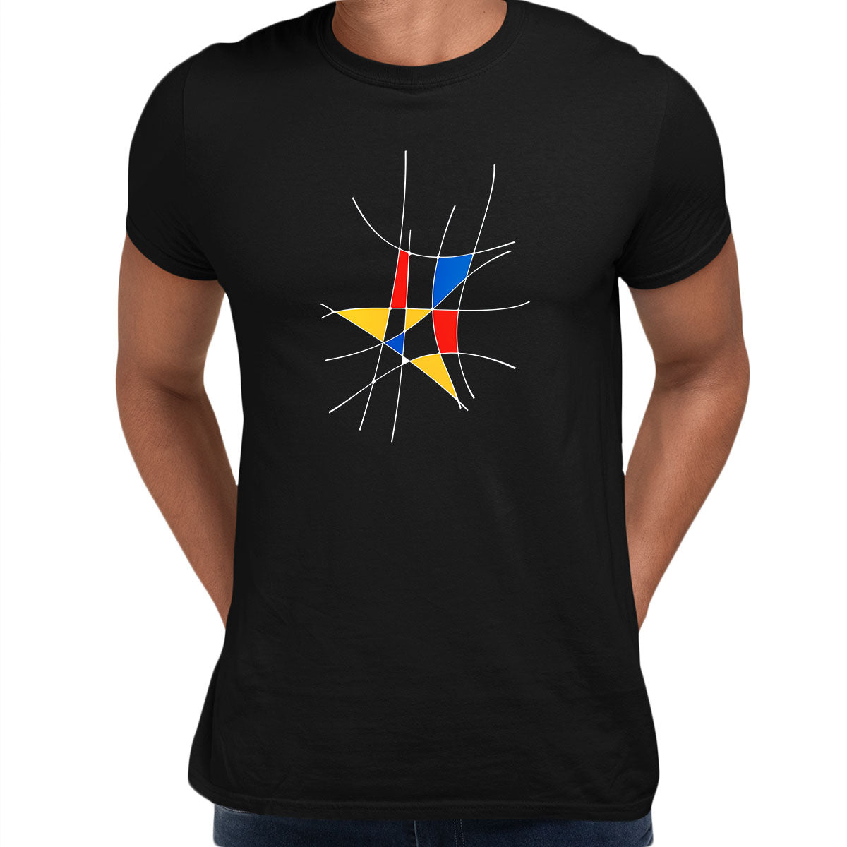 Mondrian Art Tee Typography Unisex T-shirt - Kuzi Tees