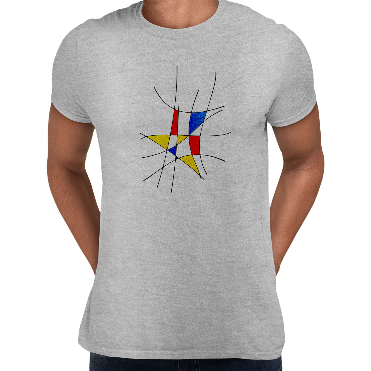 Mondrian Art Tee Typography Unisex T-shirt - Kuzi Tees
