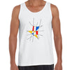 Mondrian Art Tee Typography Unisex Tank Top - Kuzi Tees