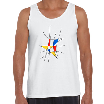 Mondrian Art Tee Typography Unisex Tank Top - Kuzi Tees