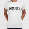 NERD typography tee including goodies and gadgets icon Art T-shirt - Kuzi Tees