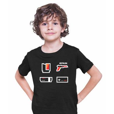 NES Nostalgia Gaming Players Kids T-shirt Nintendo Console Retro Gaming 1990 - Kuzi Tees