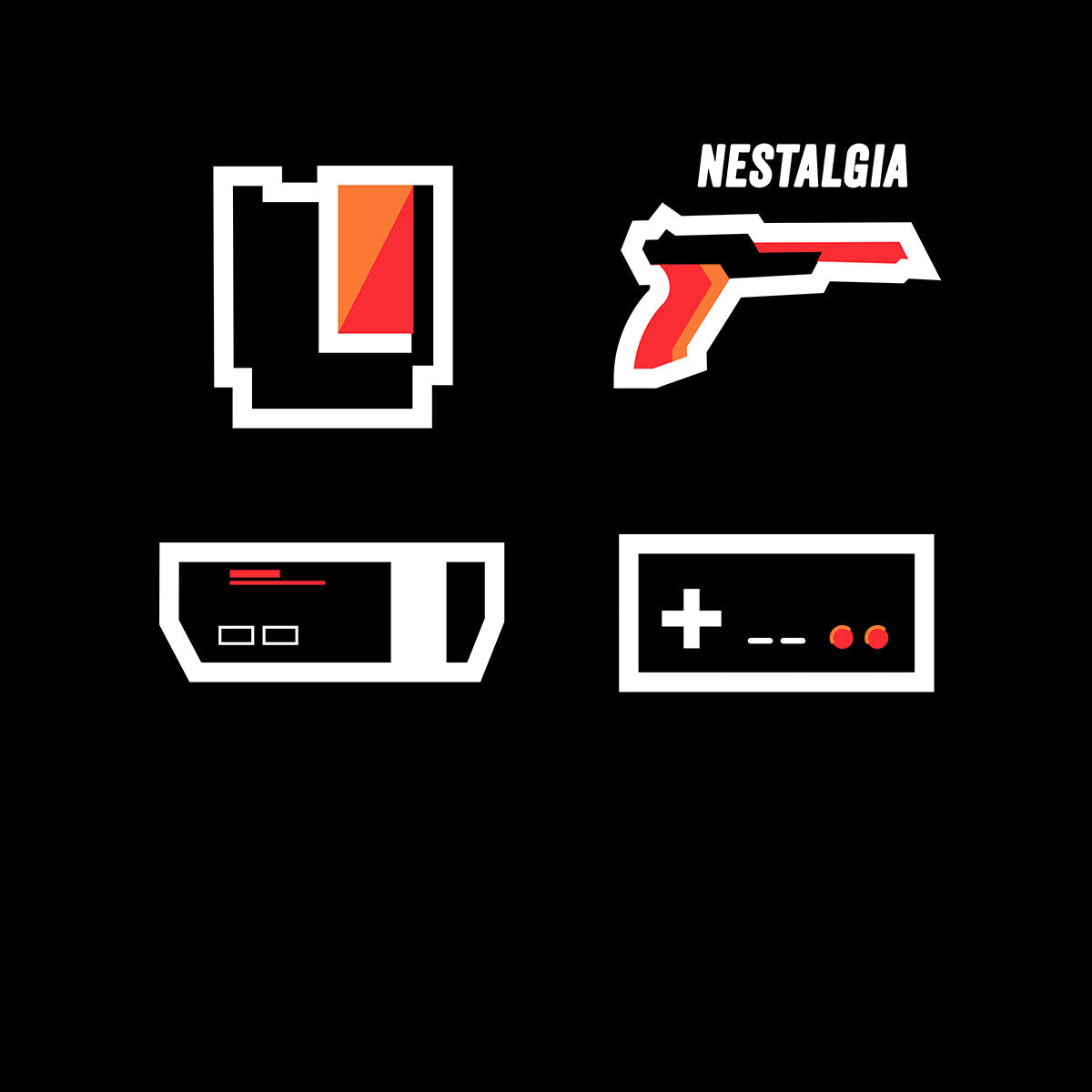 NES Nostalgia Gaming Players Kids T-shirt Nintendo Console Retro Gaming 1990 - Kuzi Tees