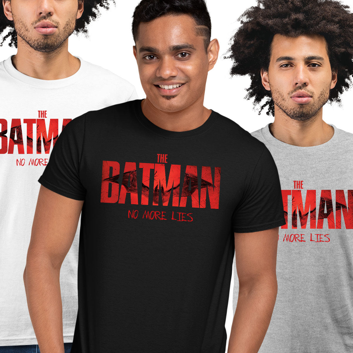 The Batman No More Lies Logo Movie T-shirt Batmobile Joker Riddler - Kuzi Tees