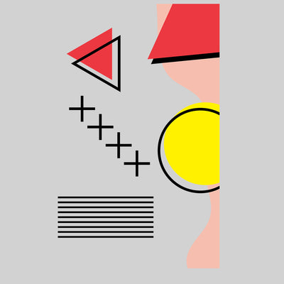 Shapes Retro Nostalgia Tee Colorful Art Print T-Shirt 90 Design Short Funny Men Unisex T-shirt - Kuzi Tees