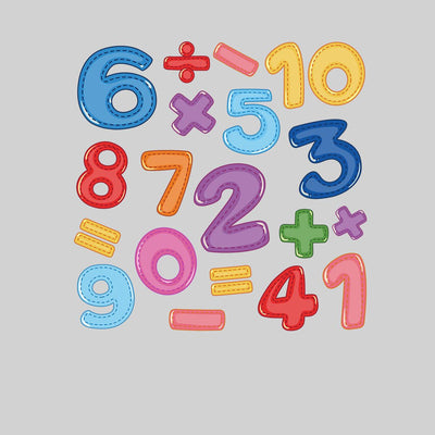 Colourful Number Day 2022 Maths Symbols School Unisex T-shirt - Kuzi Tees