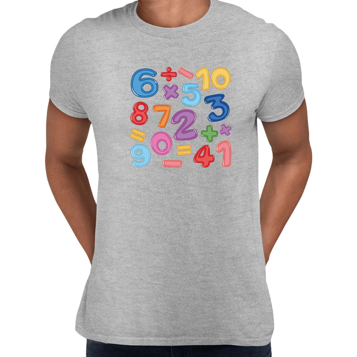 Colourful Number Day 2022 Maths Symbols School Unisex T-shirt - Kuzi Tees