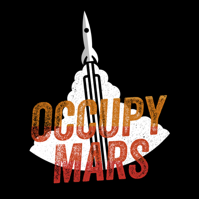 Occupy Mars Space Nasa Project SpaceX Rocket Stars Crew Neck T Shirt - Kuzi Tees