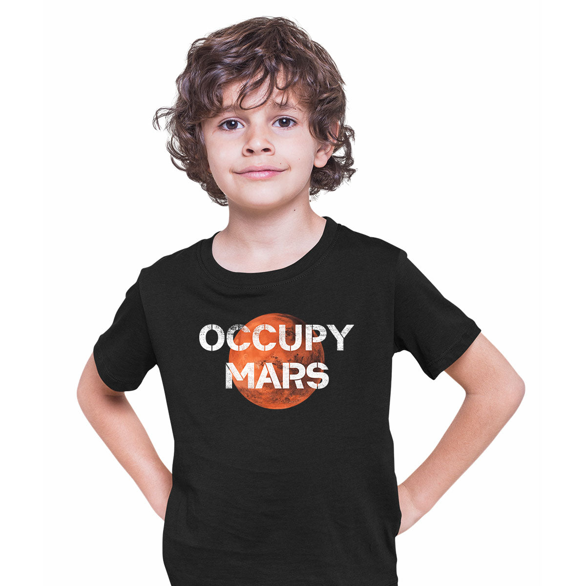Occupy Mars Red Planet Landing 2021 Nasa perseverance Top T-shirt for Kids - Kuzi Tees