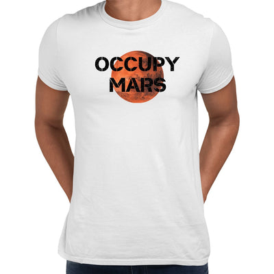 Occupy Mars Red Planet Landing 2021 Nasa perseverance White M Unisex T-Shirt - Discounted - Kuzi Tees