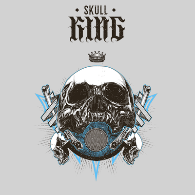 Old King Death Skull T-Shirts Mens Women Bike Knighthood Grave Unisex T-shirt - Kuzi Tees