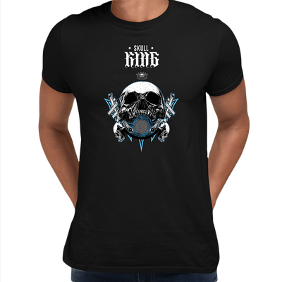 Old King Death Skull T-Shirts Mens Women Bike Knighthood Grave Unisex T-shirt - Kuzi Tees