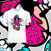 Old School Donut Skate Nostalgia 80's Shirt White Black & Grey Tee - Kuzi Tees