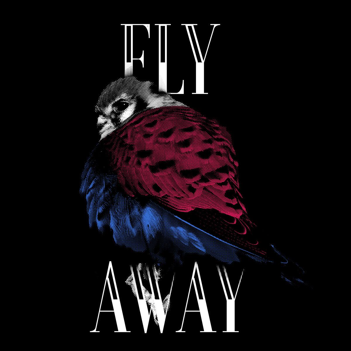 Fly Away Owl Halftone Animal Be Free T-Shirt - Kuzi Tees