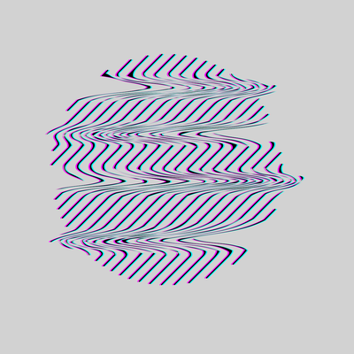Retrofuturistic Sphere Shape with Glitch & Defect Effects Design Unisex T-shirt - Kuzi Tees