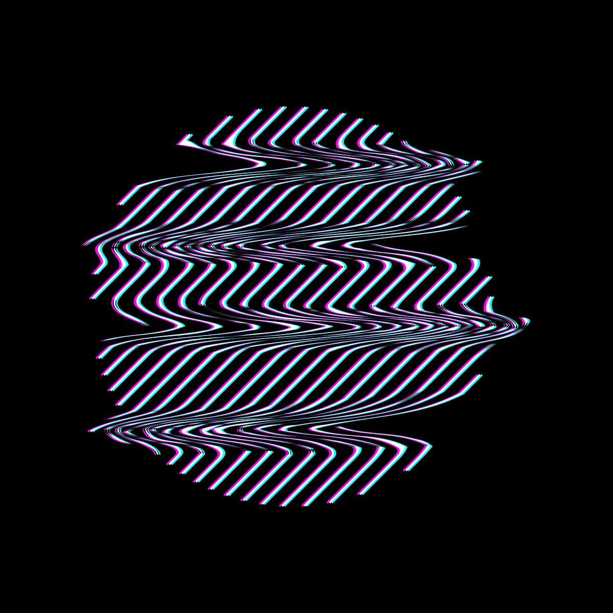 Retrofuturistic Sphere Shape with Glitch & Defect Effects Design Unisex T-shirt - Kuzi Tees