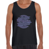 Retro Futuristic Glitch Tank Top Sphere Shape with & Defect Effects Design - Kuzi Tees