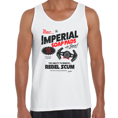 Star Wars Funny Tank Top Imperial Tie Fighter Vader Mens Geeks Shirt - Kuzi Tees