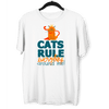 Cats Rule Everything Around Me - T-shirts For The Crazy Cat Ladies or Men - Kuzi Tees