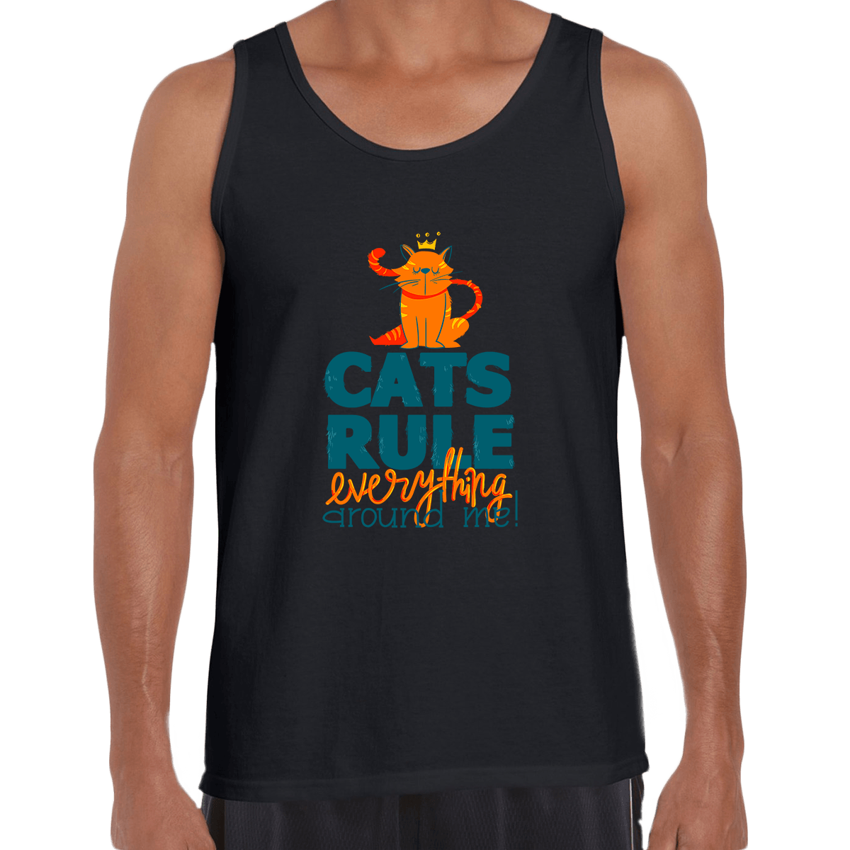 Cats Rule Everything Around Me - T-shirts For The Crazy Cat Ladies or Men - Kuzi Tees
