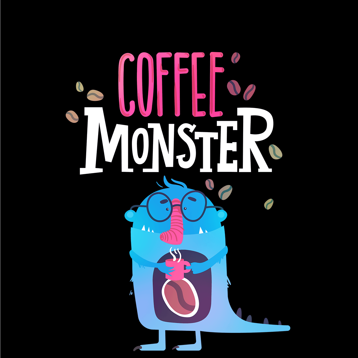 Coffee Monster T-shirts for Caffeine Freaks With An Attitude - Kuzi Tees