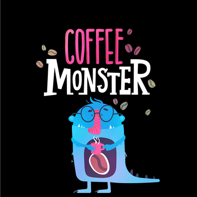 Coffee Monster T-shirts for Caffeine Freaks With An Attitude - Kuzi Tees