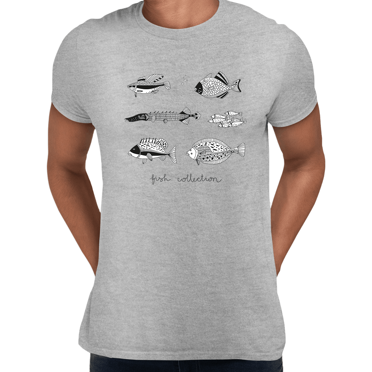 Hand Drawn 6 Fish Collection - Kuzi Tees