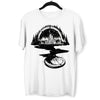 Surreal T-shirt of River Mountain & a Compass - Kuzi Tees