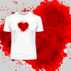 Love abstract watercolour heart Valentine's day Unisex T-shirt - Kuzi Tees