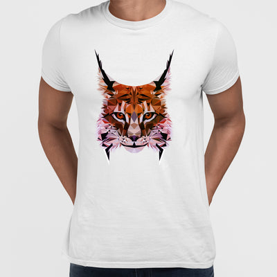 Low Poly Triangular Lynx Head Polygonal Trendy Style - Kuzi Tees