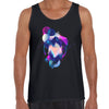 Floating 3D Fluid Abstract Geometric Elements Unique Tank Top - Kuzi Tees