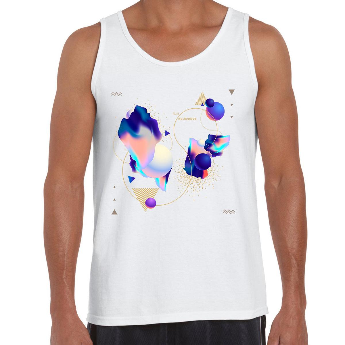 Fluid Masterpiece Unique Abstract Tank Top - Kuzi Tees