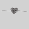 Tangled way to the heart - hand drawn scribble Valentines T-shirt edition - Kuzi Tees