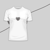 Tangled way to the heart - hand drawn scribble Valentines T-shirt edition - Kuzi Tees