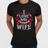 I love my awesome wife - valentine's day T-shirt edition - Kuzi Tees