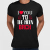 I love you to the moon beach - valentine's day T-shirt edition - Kuzi Tees