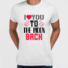 I love you to the moon beach - valentine's day T-shirt edition - Kuzi Tees