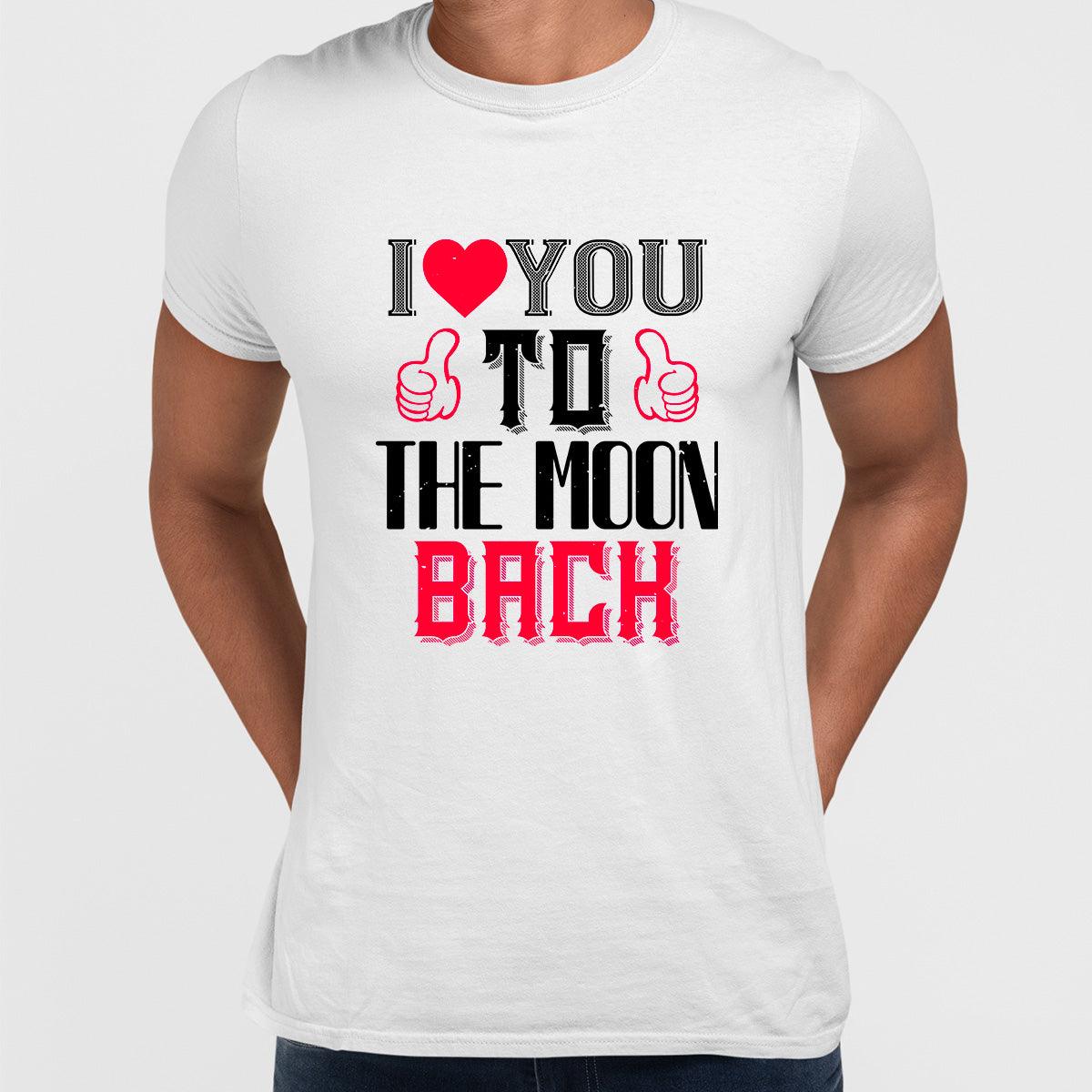 I love you to the moon beach - valentine's day T-shirt edition - Kuzi Tees