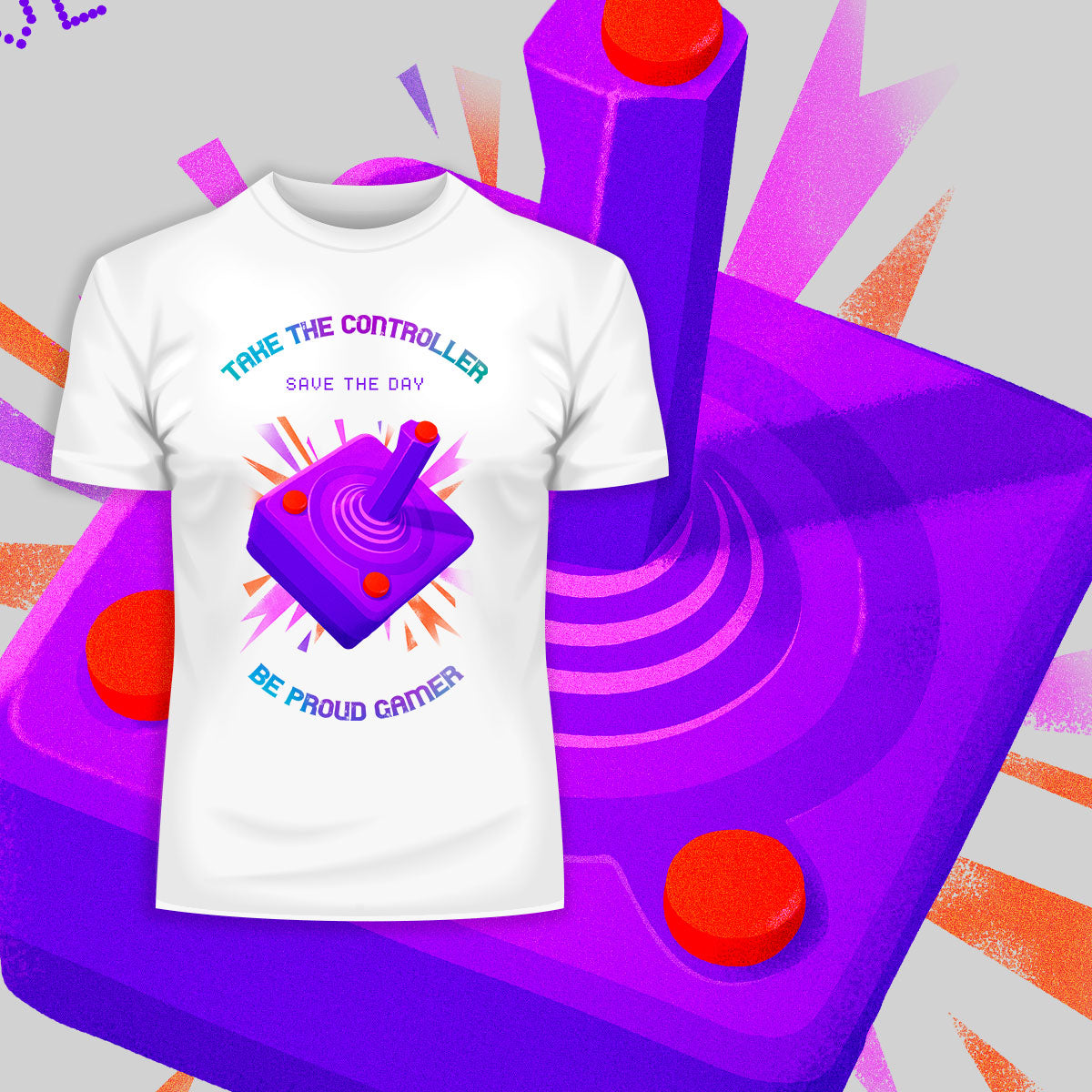 Take the controller Save the day Be proud gamer Old Fashioned Computer Gaming - Kuzi Tees