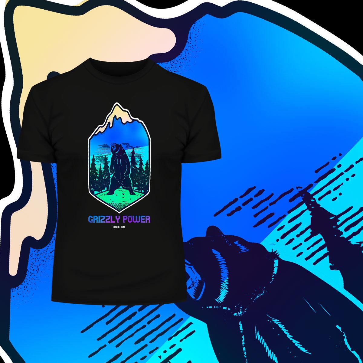 Grizzly Power - Since 1991 - Great Outdoor T-shirt - Kuzi Tees
