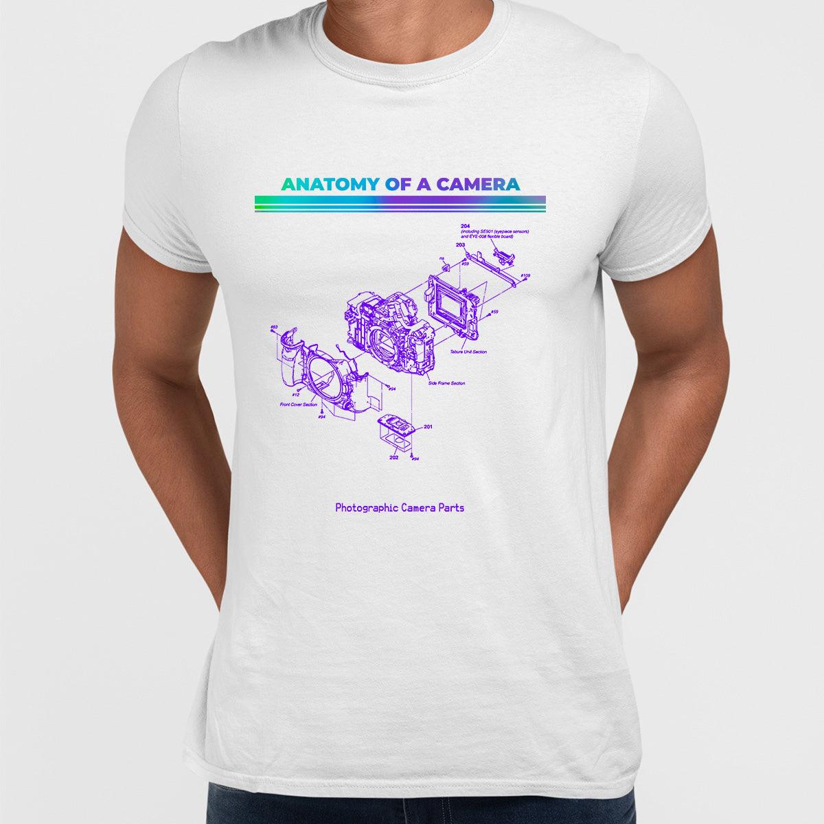 Anatomy of a camera Retro optic camera - Old Fashioned Computer Gaming Character - Kuzi Tees