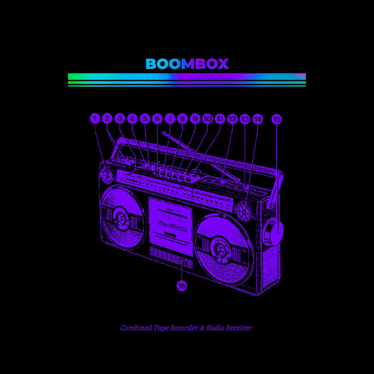 Boombox-combined tape recorder and radio receiver - Old Fashioned Music Player - Kuzi Tees
