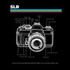 Nikon SLR Old Fashioned Photographer - Nostalgia T-Shirt 80' - Kuzi Tees