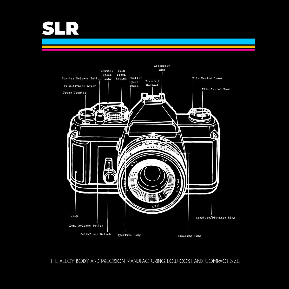 Nikon SLR Old Fashioned Photographer - Nostalgia T-Shirt 80' - Kuzi Tees