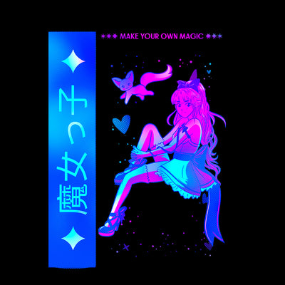 Manga Japanese - Make your own Magic T-shirt for Japanese culture lovers - Kuzi Tees