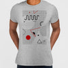 Retro Nemphis Geometric Shape Elements Red & Black Abstract T-shirt - Kuzi Tees