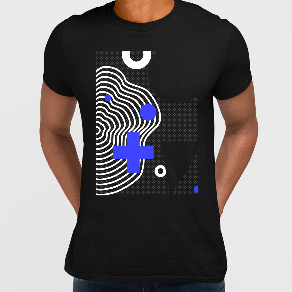 Retro Colourful Trend Neo Memphis Geometric pattern t-shirt - Kuzi Tees