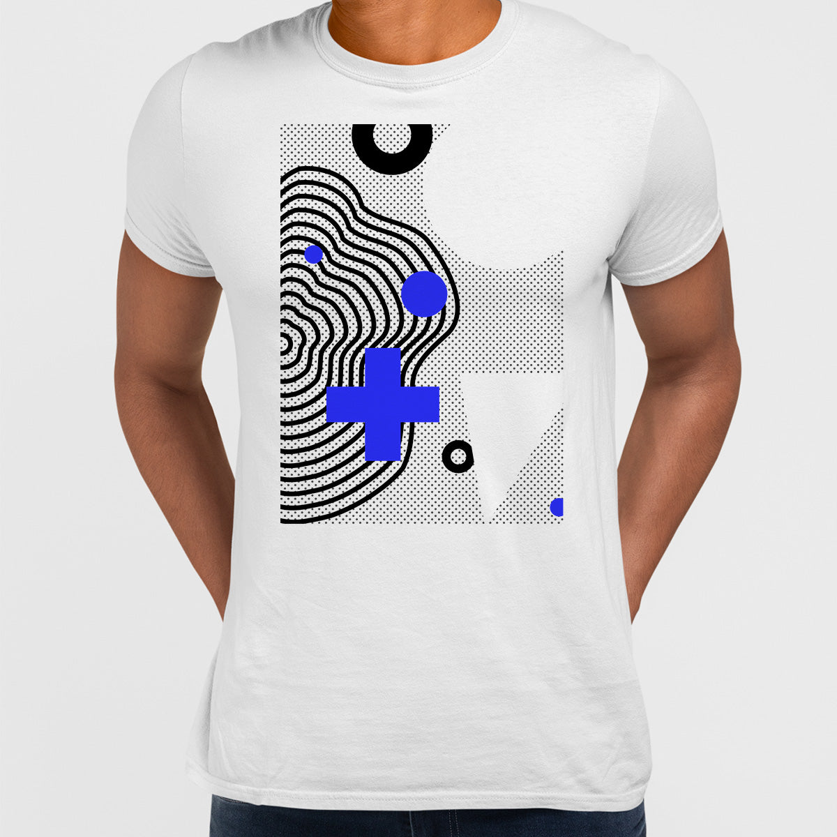 Retro Colourful Trend Neo Memphis Geometric pattern t-shirt - Kuzi Tees