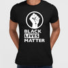 Black Lives Matter Logo Black, White & Grey T-Shirt - Kuzi Tees